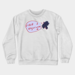 mothman singin his lil heart out (no background) Crewneck Sweatshirt